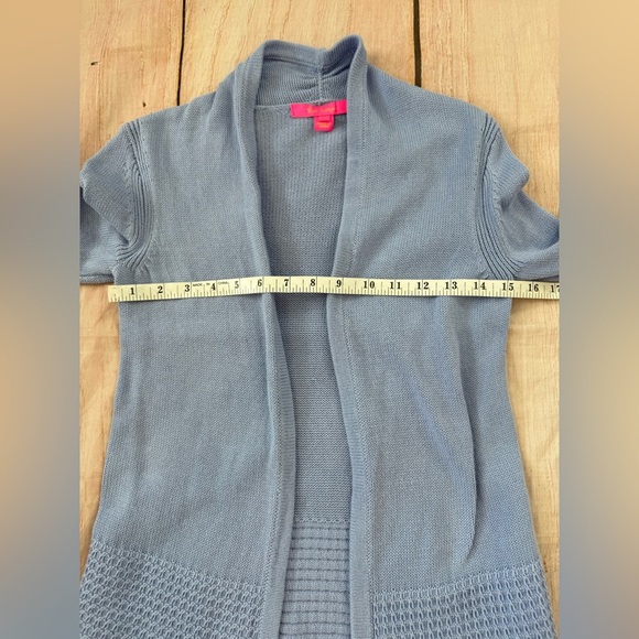 Lilly Pulitzer Woman’s Size Xxs Blue Noble Cardigan Knit - Picture 9 of 9